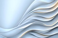 Elegant white wavy layers create dynamic flowing curves and shadows against light blue background, abstract minimalist design pattern for modern interior decor.