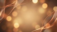 Abstract golden waves flowing with warm bokeh lights creating elegant background for luxury design projects and presentations.