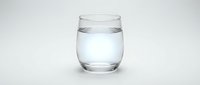 Glass of fresh drinking water isolated on white background, suitable for health, wellness, beverage, and nutrition design projects.