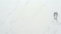 Isolated gray awareness ribbon on white marble background, suitable for healthcare, medical campaigns, charity fundraising, and nonprofit design projects.
