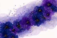 Magical watercolor galaxy with gold glitter splashes on navy blue and purple background, cosmic abstract art with flowing nebula effect and sparkling stars.