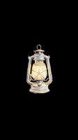 Vintage kerosene lantern with warm glowing light, isolated on transparent background. Ready for t-shirts, clipart, stickers, print-on-demand products, and sublimation designs.