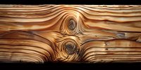 Natural wood grain pattern with distinctive knots and swirling lines in rich brown and golden tones creates organic texture for furniture design and interior decor projects.
