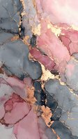 Luxurious pink and gray marble texture with gold veining, abstract watercolor background for elegant interior design and luxury branding.
