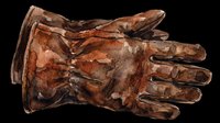 Watercolor brown leather glove isolated on transparent background, ready for stickers, print on demand, T-shirt design, clipart, and sublimation projects.