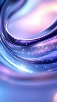 Magical cosmic waves with sparkling stars create flowing curves in purple and blue tones, forming an ethereal abstract background for luxury designs.