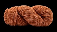 Skein of terracotta twisted yarn isolated on transparent background, ready for crafting, knitting tutorials, textile design, print-on-demand products, and craft-related digital content.