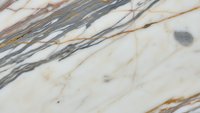 Natural marble stone texture with elegant veining patterns in cream, gold and gray tones for luxury interior design and architectural applications.