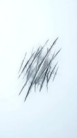Abstract scratch marks and claw tears on white background creating dramatic texture effect for graphic design and creative projects.