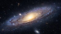Stunning spiral galaxy glowing in deep space, surrounded by countless stars and cosmic dust, capturing the vastness of the universe.