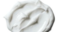 Creamy white cosmetic product with smooth texture, isolated on white background, ready for skincare, beauty, and wellness design applications.