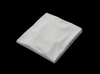 Folded gray fabric textile isolated on transparent background, ready for design use on t-shirts, sublimation products, print-on-demand items, stickers, and digital crafts.