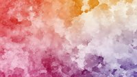 Vibrant watercolor background with blended pink, orange and purple hues creating dreamy abstract clouds and soft color transitions. Artistic texture for design projects.