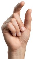 Male hand making peace sign gesture isolated on white background, suitable for communication, victory, positive messaging and design projects.