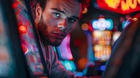 Young African American man in neon-lit urban nightlife setting with dramatic lighting and bokeh effects, perfect for advertising, lifestyle blogs, or modern marketing campaigns.
