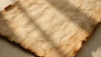 Aged parchment paper with burnt edges and weathered texture creates authentic vintage document appearance for historical projects and antique designs.
