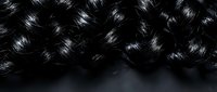 Dark woven carbon fiber texture with glossy finish and diagonal pattern. Industrial material background for automotive, aerospace and modern design applications.