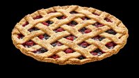 Berry lattice pie isolated on transparent background, ready for food menus, stickers, t-shirt design, print on demand, clipart, and sublimation projects.