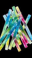 Colorful gel pens with vibrant liquid-filled tubes in blue, green, yellow, and pink isolated on transparent background. Ready for clipart, t-shirt design, stickers, and print-on-demand products.