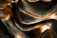 Luxurious dark gold metallic texture with flowing wavy layers, rich bronze tones and aged patina effect for premium backgrounds and design projects.