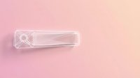 Transparent glass USB flash drive on soft pink gradient background for technology and data storage concepts in modern minimalist style.