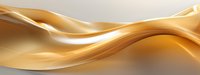 Smooth flowing golden waves create dynamic abstract background with soft curves and light effects, suitable for luxury brand designs and elegant presentations.
