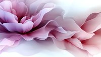 Ethereal pink and purple floral waves create soft flowing abstract composition against white background, suggesting gentle movement and organic forms. Suitable for wall art.