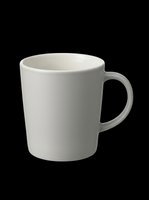 Blank ceramic mug isolated on transparent background, ready for sublimation, print-on-demand, and custom design projects. Perfect for merchandise and personalized gifts.