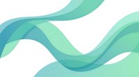 Abstract flowing waves in turquoise and mint green colors creating smooth curved lines on white background for modern design projects.