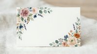 Watercolor floral frame with roses, eucalyptus and berries on cream card stock, suitable for wedding invitations, greeting cards and stationery design projects.