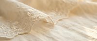 Delicate ivory lace fabric with intricate embroidered details draped on soft neutral textile background, suitable for wedding, fashion, and textile design projects.
