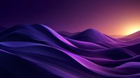 Abstract purple gradient waves flowing smoothly across dark background with warm light creating dynamic digital landscape for modern design projects.