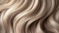 Luxurious blonde hair waves with natural highlights and lowlights flowing in smooth curves. Professional salon quality texture for beauty and haircare concepts.