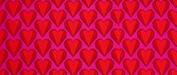 Red hearts on vibrant magenta background, seamless pattern tiles into continuous design for wallpaper, textiles, and romantic themed projects.