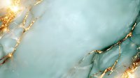 Luxurious mint green marble texture with golden veins and cracks on smooth surface creates elegant natural stone pattern background for luxury design.
