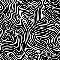 Abstract black and white wavy lines creating organic zebra-like pattern. Seamless repeating background for fabric, wallpaper and surface design projects.