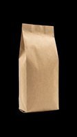 Kraft paper bag isolated on transparent background, ready for packaging design, print-on-demand products, and commercial use applications.