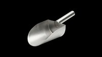 Metal scoop isolated on transparent background, ready for clipart, print-on-demand, t-shirt design, stickers, and sublimation projects.