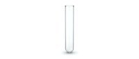 Empty laboratory test tube isolated on white background, ready for scientific research, medical testing, or educational design use.