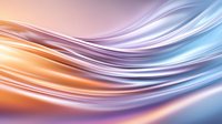 Abstract flowing waves in vibrant gradient colors of orange, purple and blue creating dynamic motion background for modern digital design projects.