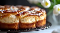 Homemade sweet bread rolls with golden brown crust arranged on dark plate, soft fluffy texture and caramelized top, close up view with blurred background.