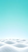 Serene white sand dunes with soft shadows against a clear turquoise sky, creating a minimalist landscape suitable for backgrounds and design projects.