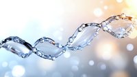 Sparkling crystal beaded garland with water drops on twisted silver wire against soft bokeh background in cool tones, creating elegant festive mood.