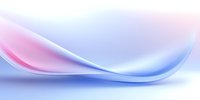 Soft flowing curves in pink and blue gradient create gentle abstract waves against white background, suitable for modern business presentations and layouts.
