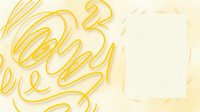 Handwritten yellow marker strokes and scribbles on cream background, isolated design element for branding, packaging, and creative projects.