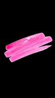Bright pink paint brush strokes isolated on transparent background, ready for design use on t-shirts, stickers, clipart, sublimation and print-on-demand products.
