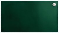 Dark green fabric texture with white pushpin in corner, suitable for backgrounds, presentations, bulletin boards, and design projects.