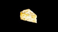 Wedge of aged cheddar cheese with white crystalline spots, isolated on transparent background. Ready for culinary design, food packaging, restaurant menus, print-on-demand products, and digital food illustrations.