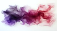 Ethereal flowing smoke art in purple and pink hues creates dynamic abstract waves against white background, suitable for modern wall decor and creative projects.