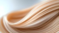 Smooth flowing curves in beige and cream tones create elegant wavy lines against white background, abstract modern design for beauty and spa industry backgrounds.